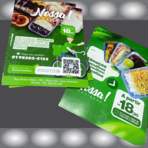 2.500 Panfletos 10x14cm colorido frente e verso