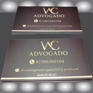 500 Cartões de Visita Coucê 300g Verniz Localizado Frente e Verso