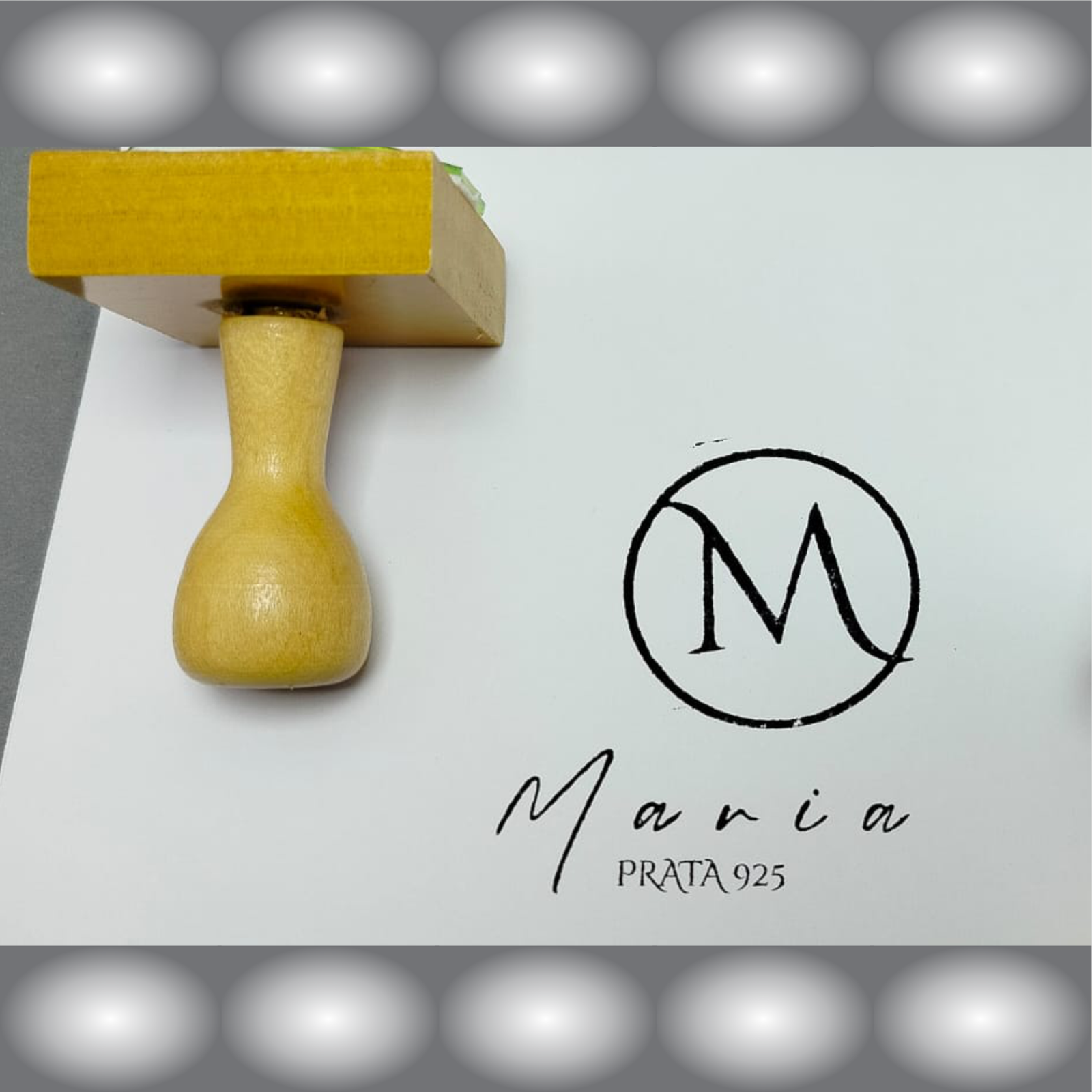 Carimbo Madeira 5x5cm - em 24h