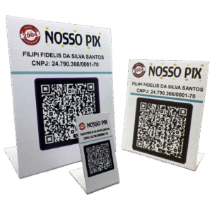 Display PVC Pix 15 x 20cm - pronto em 24h